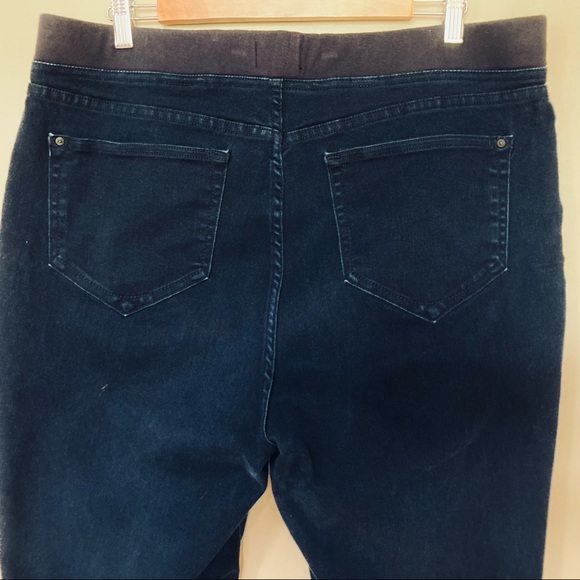 NYDJ Dark Blue Denim Leggings Jeans EUC - Picture 3 of 7